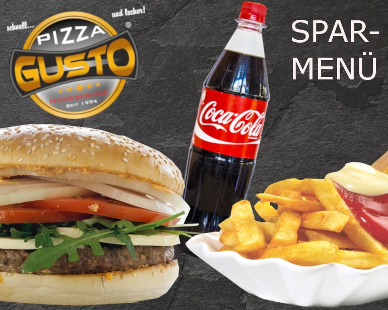 Gusto-Burger Menü